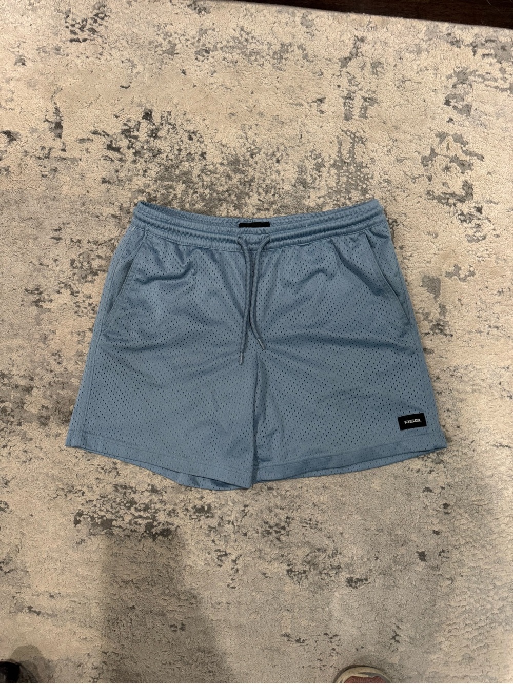 Men's RSQ Light Blue Mesh Athletic Shorts Size m